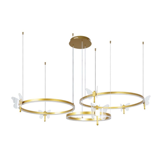 Подвесная светодиодная люстра Arte Lamp Darcy A2187LM-3GO Фото № 1