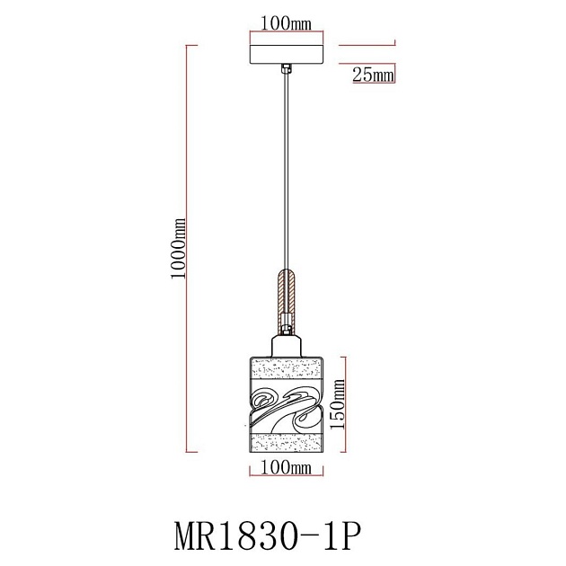 Подвесной светильник MyFar Olivia MR1830-1P Фото № 2