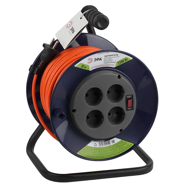 Удлинитель силовой ЭРА RPx-4s-2x1.0-30m Б0046843 Фото № 1