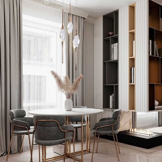 Подвесной светодиодный светильник Modelux Modestyle MS.88921.3 GD Фото № 2