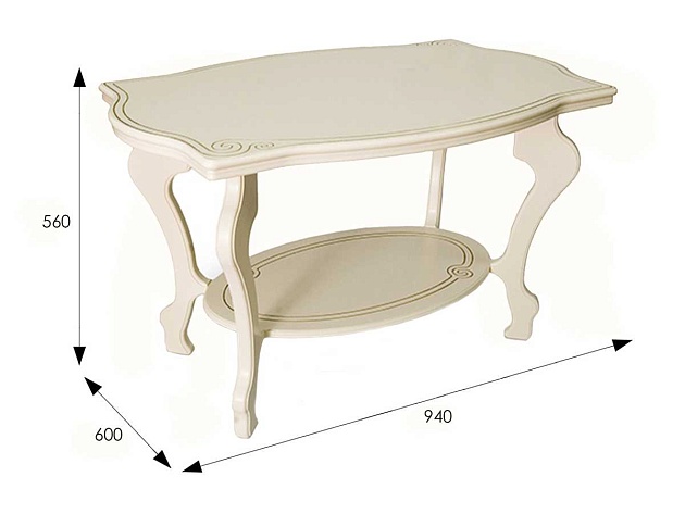 Журнальный стол Мебелик Берже 1 001688 изображение 3 Журнальный стол Мебелик Берже 1 001688 Фото № 3