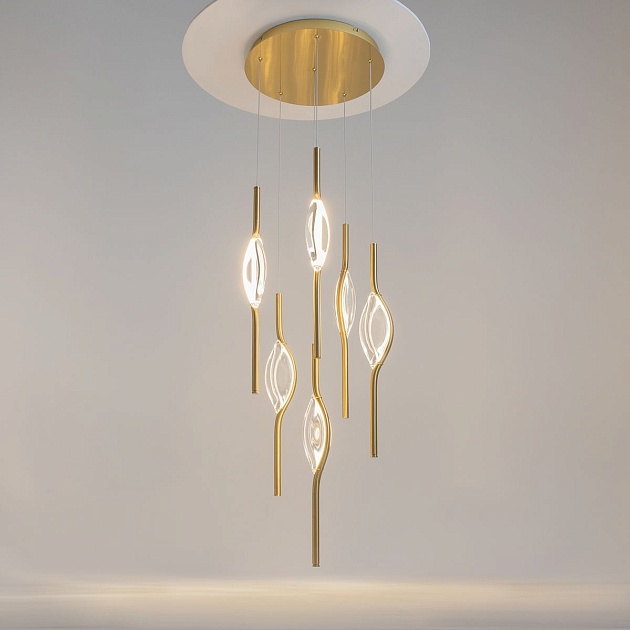 Подвесная светодиодная люстра Maytoni Foresight MOD347PL-L48BS3K Фото № 7