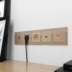 Розетка Werkel Ethernet RJ-45 шампань W1181011 4690389157479 3