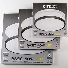 Потолочный светодиодный светильник Citilux Бейсик CL738401V 4