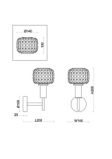 Бра Freya Fero FR5366WL-01BS 1
