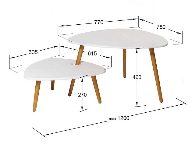 Журнальный стол Мебелик Стилгрей 005011 Фото № 3