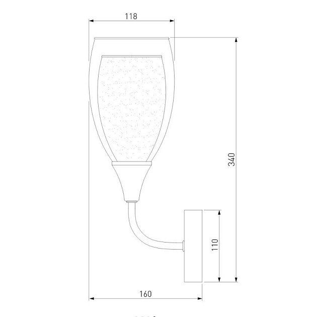 Бра Eurosvet Cosmic 50285/1 золото изображение 3 Бра Eurosvet Cosmic 50285/1 золото Фото № 3