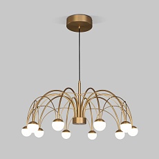 Подвесная светодиодная люстра Eurosvet Ragno 90030/10 LED золото 3