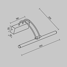 Подсветка для картин Maytoni Finelli MIR004WL-L12BZ 1