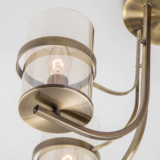 Потолочная люстра Eurosvet 60085/5 античная бронза изображение 3 Потолочная люстра Eurosvet 60085/5 античная бронза Фото № 3