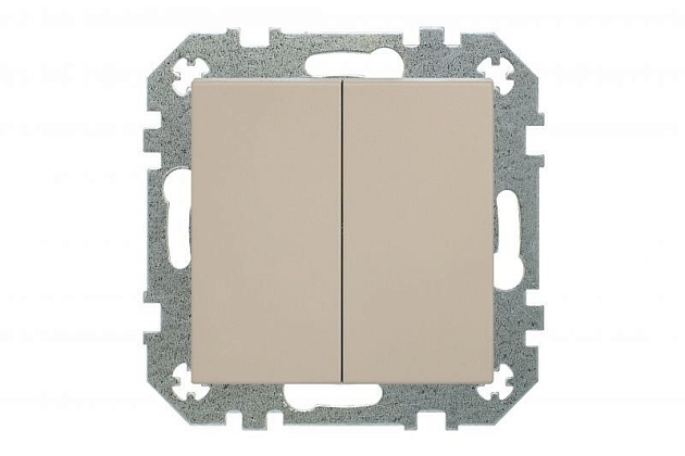 Выключатель двухклавишный Liregus Retro кремовый омбре 29-105 изображение 5 Выключатель двухклавишный Liregus Retro кремовый омбре 29-105 Фото № 5