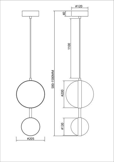 Подвесной светодиодный светильник Favourite Asterismo 4448-2P Фото № 2