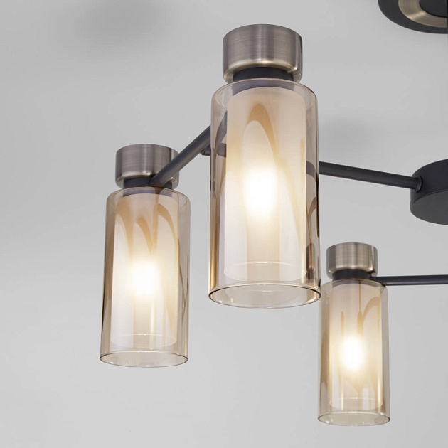 Потолочная люстра Eurosvet Amado 70115/6 черный изображение 3 Потолочная люстра Eurosvet Amado 70115/6 черный Фото № 3