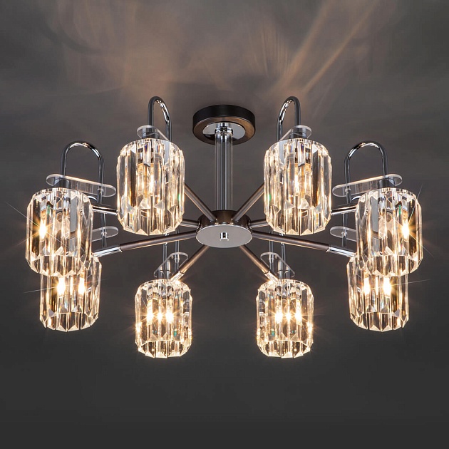 Потолочная люстра Eurosvet Tenia 70090/8 графит Фото № 3