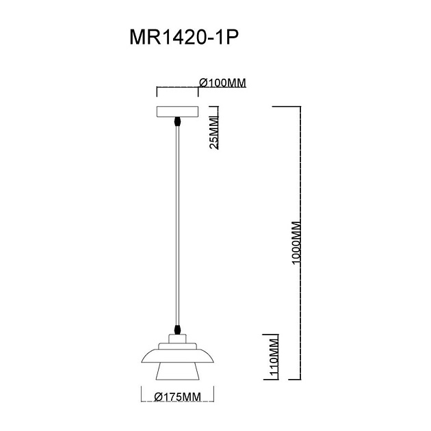 Подвесной светильник MyFar Renata MR1420-1P Фото № 2