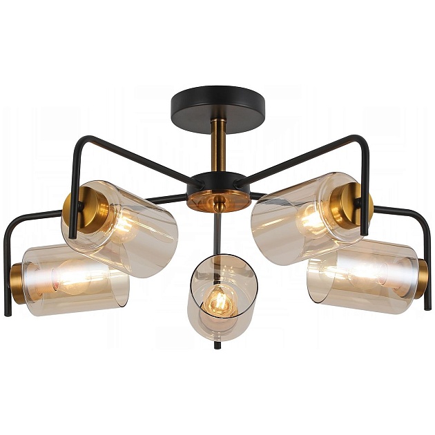 Потолочная люстра Illumico IL8248-5COU-79 BK GD Фото № 1