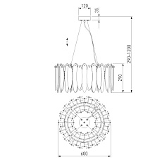 Подвесная люстра Bogates Canaria 326/8 Smart 1