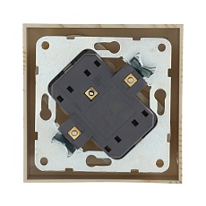 Розетка LK Studio двойная с з/к, со шторками (сосна) LK60 863525-1 2