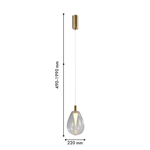 Подвесной светодиодный светильник Favourite Hopper 4257-2P изображение 2 Подвесной светодиодный светильник Favourite Hopper 4257-2P Фото № 2