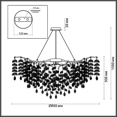 Подвесная люстра Odeon Light DELICA 4969/12 1