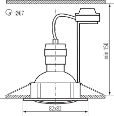 Точечный светильник (в комплекте 3 шт.) Kanlux TRIBIS II L W 23849 2