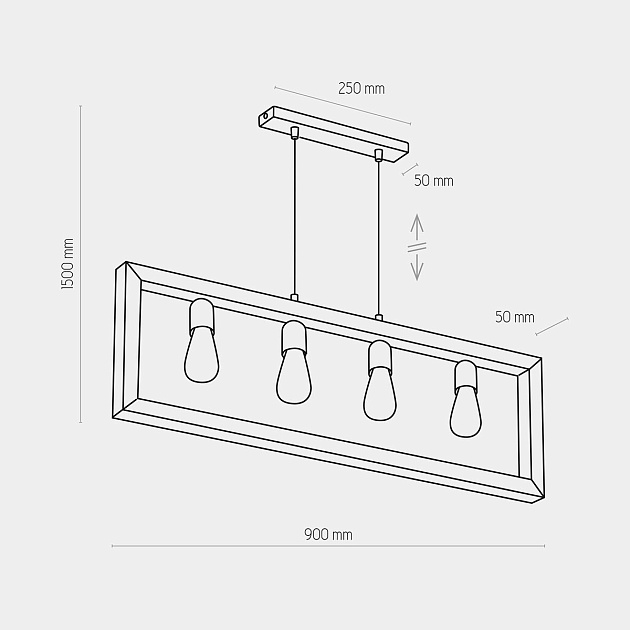 Подвесная люстра TK Lighting 4276 Metro Фото № 3