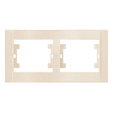 Рамка Makel 2-м Defne горизонт. крем. 42010702