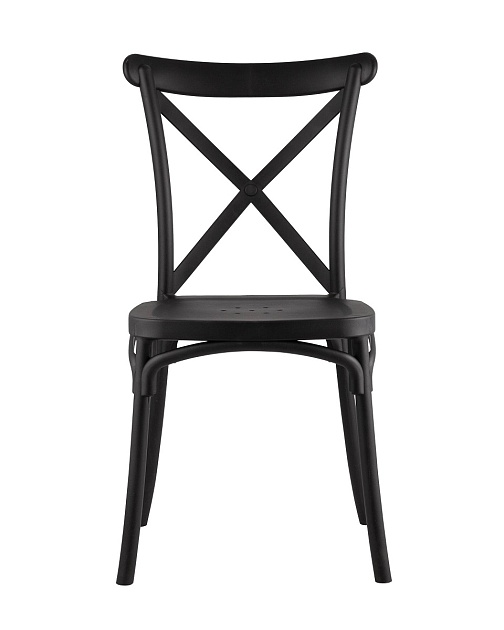 Кухонный стул Stool Group Кроссбэк пластиковый черный Y030 black Фото № 3