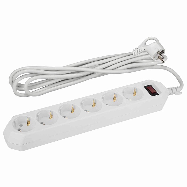 Сетевой фильтр ЭРА USF-6es-5m-W-Box Б0037264 Фото № 1