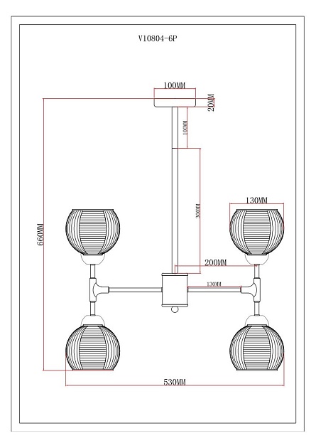 Подвесная люстра Moderli Arty V10804-6P Фото № 2