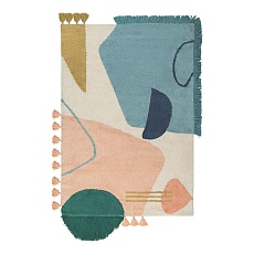 Ковер Tkano из хлопка с геометрическим принтом, бахромой и кисточками из коллекции Ethnic, 200х300 см TK20-DR0005