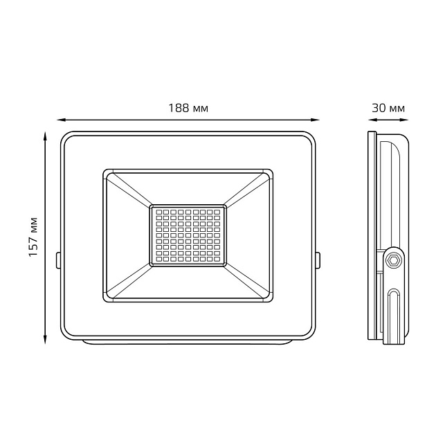 Прожектор светодиодный Gauss 50W 613100350 Фото № 6