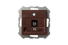 ТВ-розетка оконечная Liregus Epsilon коричневый 28-142 2