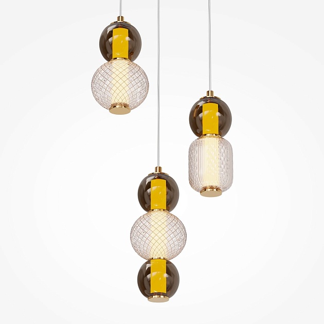 Подвесная светодиодная люстра Maytoni Drop MOD273PL-L33G3K изображение 5 Подвесная светодиодная люстра Maytoni Drop MOD273PL-L33G3K Фото № 5