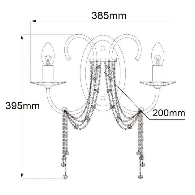 Бра Chiaro Валенсия 7 299021802 Фото № 4