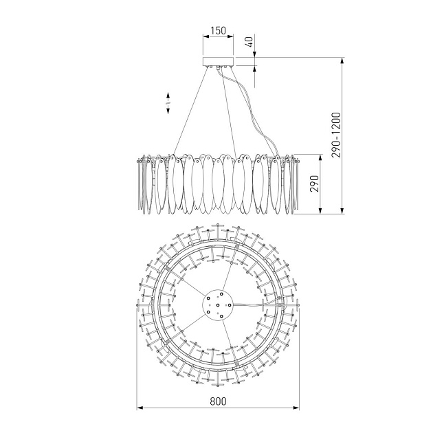Подвесная люстра Bogates Canaria 324/10 Фото № 2