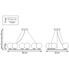 Подвесная люстра Lightstar Croco 815360 1