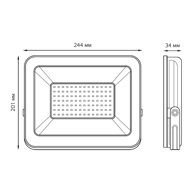 Прожектор светодиодный Gauss 70W 613100370 Фото № 12