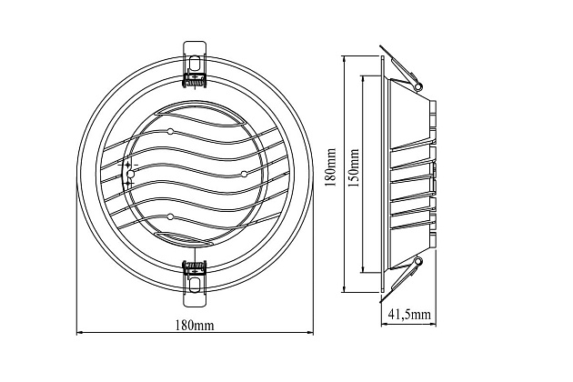 Встраиваемый светодиодный светильник Fiberli CDEW8-TECO(W) 12130704 Фото № 2