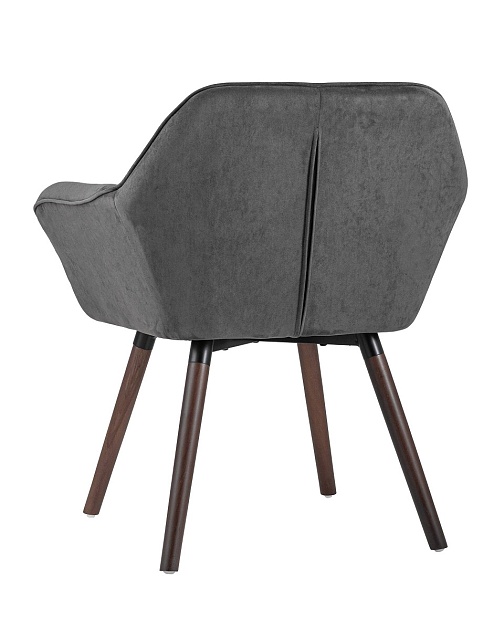 Кресло Stool Group Брайан замша темно-серый BRUYNE HY-54 Фото № 5