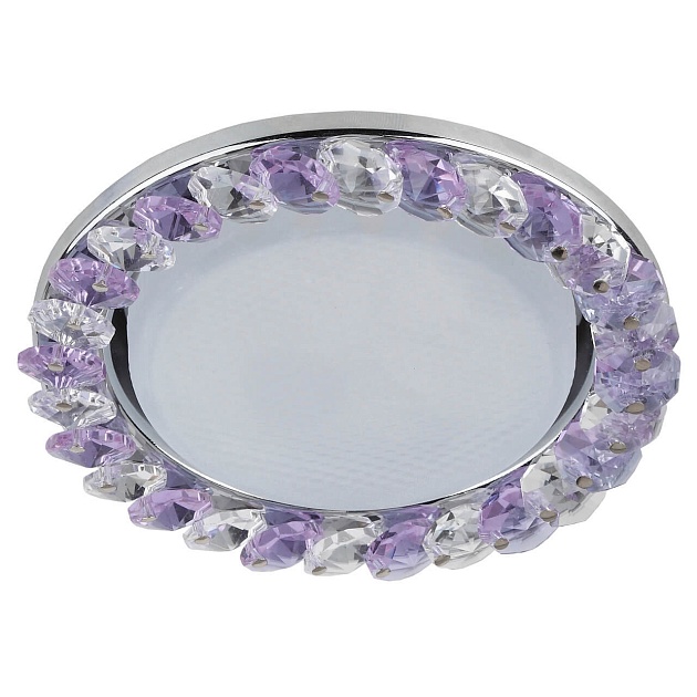 Встраиваемый светильник ЭРА GX53 DK85 CH/WH+PU Б0020574 Фото № 1