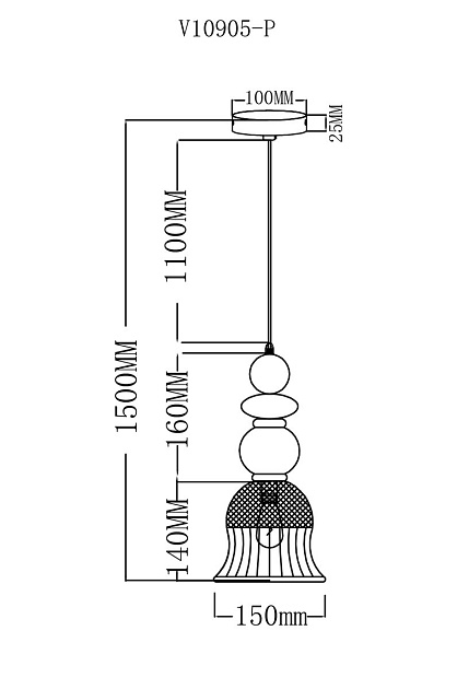 Подвесной светильник Moderli Glassy V10905-P Фото № 2