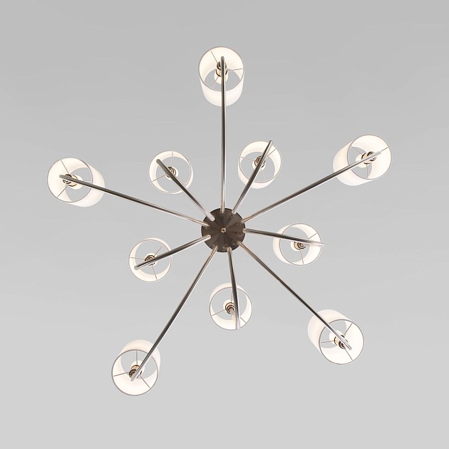 Подвесная люстра Eurosvet Abbey 60164/10 никель Smart изображение 3 Подвесная люстра Eurosvet Abbey 60164/10 никель Smart Фото № 3