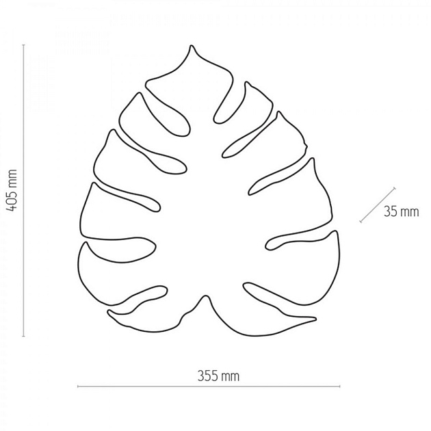Настенный светильник TK Lighting 1354 Monstera White изображение 2 Настенный светильник TK Lighting 1354 Monstera White Фото № 2