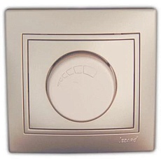 Диммер 500 Вт с фильтром и предохранителем Lezard Mira белый жемчуг со вставкой 701-3030-117