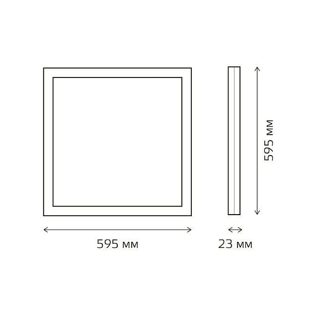 Встраиваемый светодиодный светильник Gauss с равномерной засветкой 842161340 изображение 2 Встраиваемый светодиодный светильник Gauss с равномерной засветкой 842161340 Фото № 2