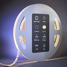 Светодиодная лента Maytoni 17W/m 168LED/m 2835SMD теплый белый 5M 201090 2