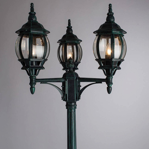 Садово-парковый светильник Arte Lamp Atlanta A1047PA-3BG изображение 3 Садово-парковый светильник Arte Lamp Atlanta A1047PA-3BG Фото № 3