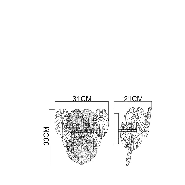 Настенный светильник Arte Lamp Kapri A4078AP-2CC Фото № 2