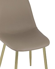 Кухонный стул Stool Group Валенсия экокожа коричневая золотые ножки DC-93025E PU brown 1